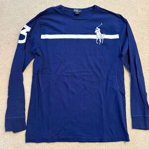 Polo by Ralph Lauren Kids  Navy Long Sleeve Tee